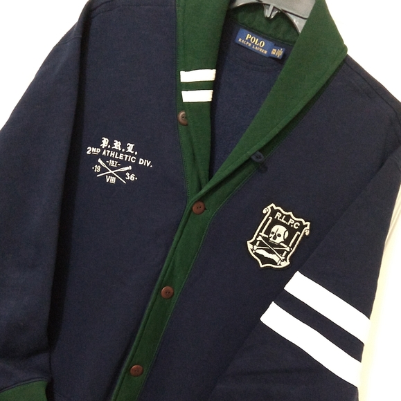 Ralph Lauren Other - Ralph Lauren RLFC Polo club varsity cardigan
